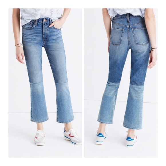 Madewell Denim - MADEWELL Retro Crop Bootcut Jeans Two-tone Edition